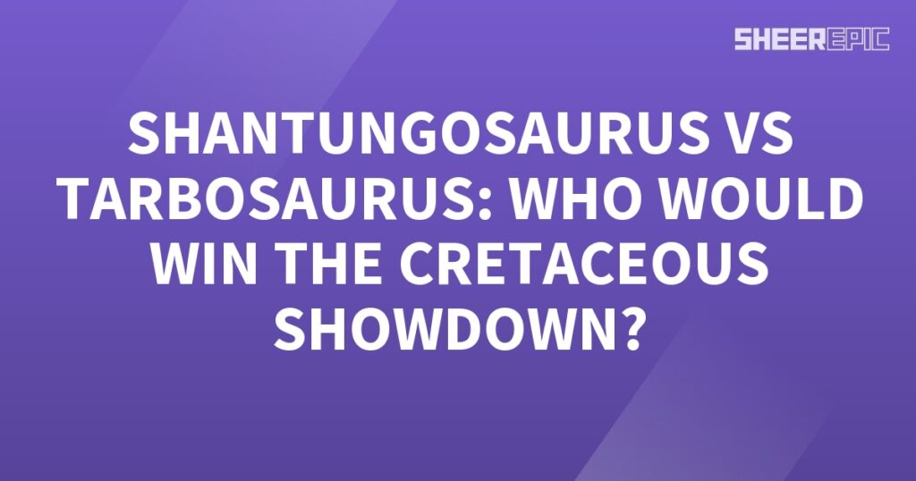 Witness the epic Cretaceous showdown between Tarbosaurus and Shantungosaurus.