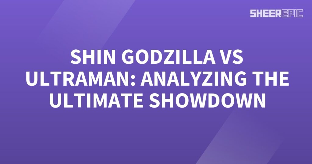 Shin Godzilla and Ultraman engage in the ultimate showdown as they analyze each other's abilities.