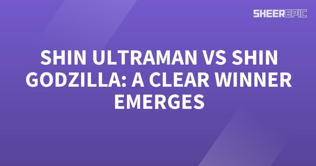 Shin Ultraman vs. Shin Gorilla, a clear winner emerges in this epic battle.