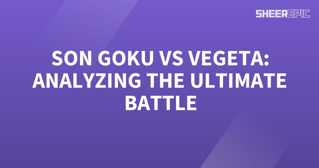 Son Goku and Vegeta analyze the Ultimate Battle against Vega.