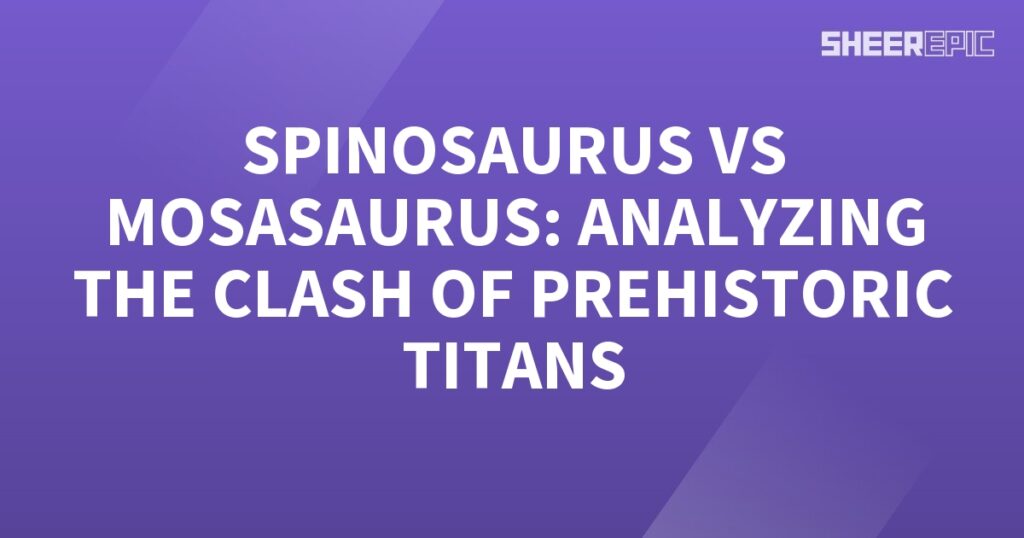 Clash of the prehistoric titans - Spinosaurus vs Mosasaurus.