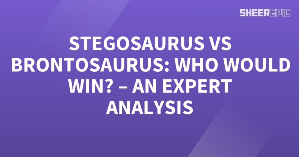 A purple background with white text featuring expert analysis on dinosaurs like the Brontosaurus and Stegosaurus.