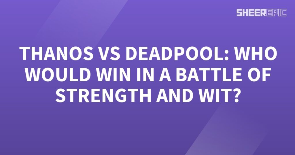 In a battle of strength and wit, who would emerge victorious: Tony or Deadpool?