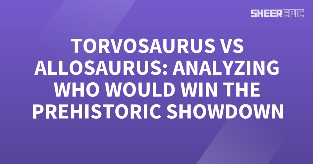 Prehistoric showdown: Torsaurus vs Allosaurus.