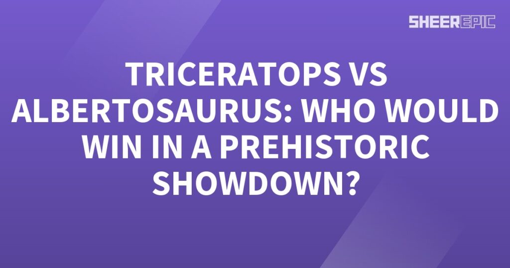 Experience the ultimate prehistoric showdown between the formidable Triceratops and the predatory Albertosaurus.