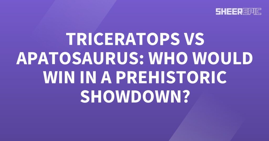 The prehistoric showdown between the Triceratops and Apatosaurus - who would win?