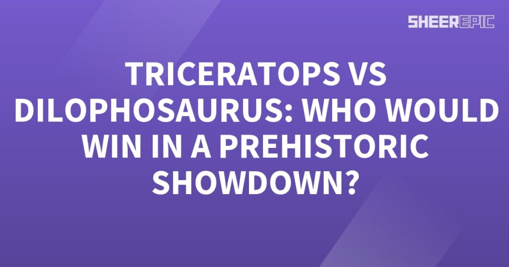 Prehistoric Showdown: Triceratops vs Dilophosaurus.