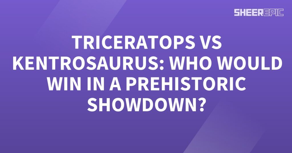 The prehistoric showdown between Triceratops and Kentrosaurus - who would win?