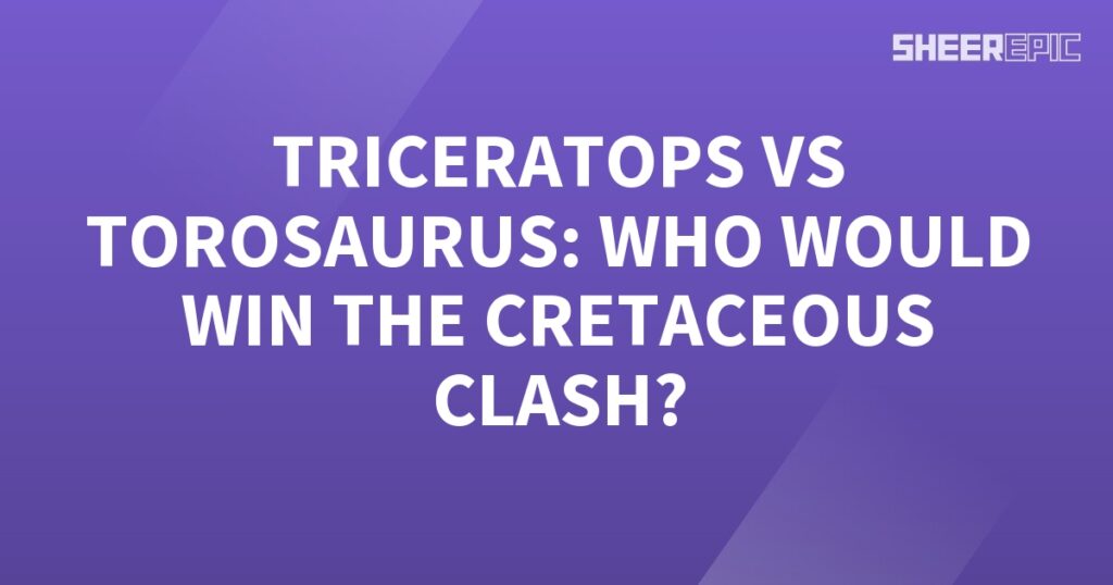 Cretaceous Clash: Triceratops vs Torosaurus, who would win?