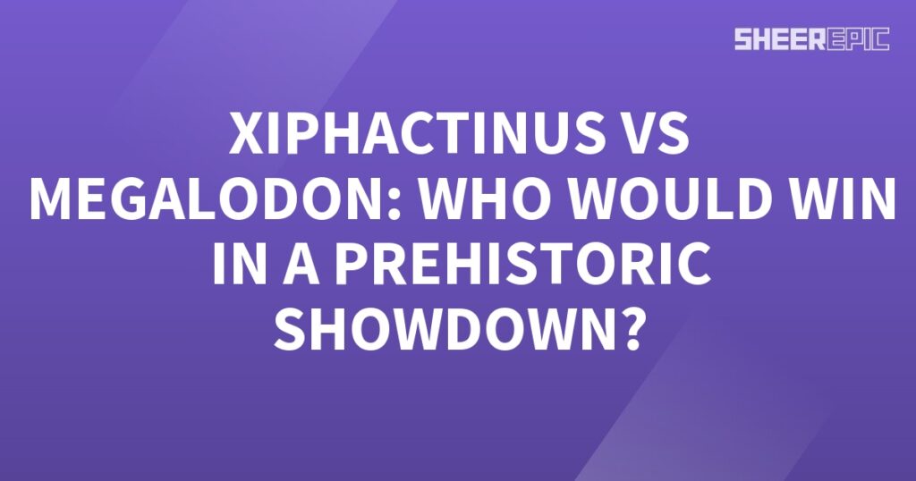 A prehistoric battle between Xiphactinus and Megalodon, who would win?