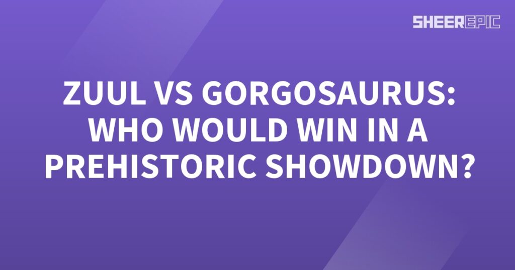 The prehistoric showcase of Zuul vs Gorgosaurus, who would emerge victorious?